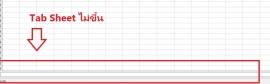 Tab Sheet ใน Excel หาย